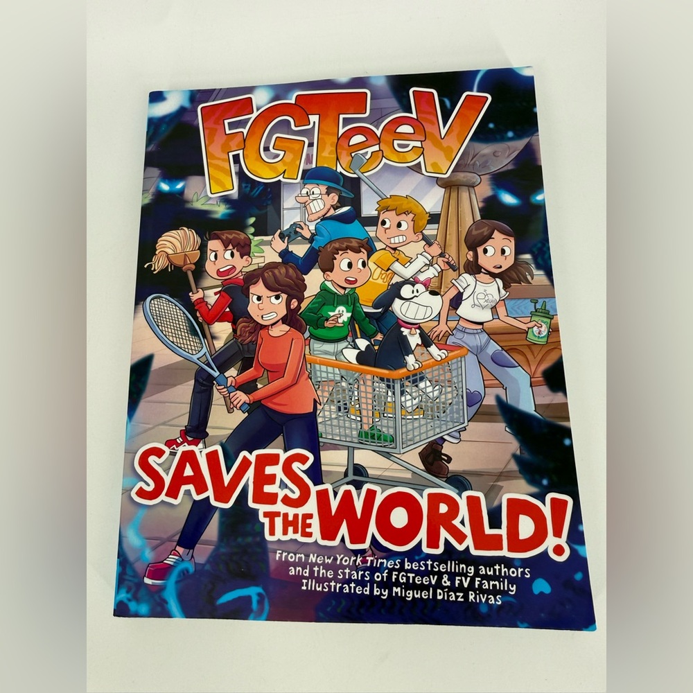 FGTeeV Saves the World! Kids Graphic Novel Book